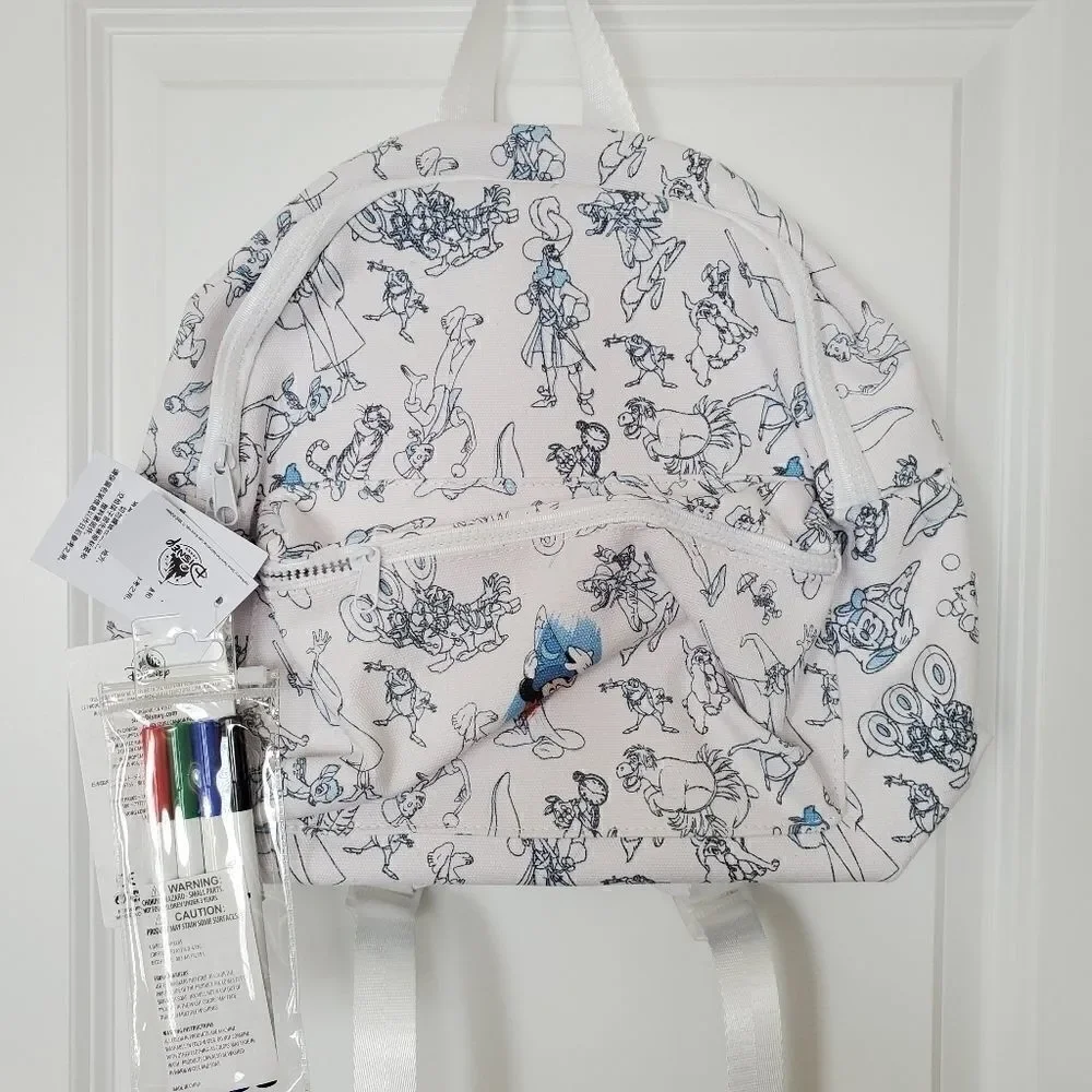 Disney Parks Ink & Paint Colorable Backpack‎
